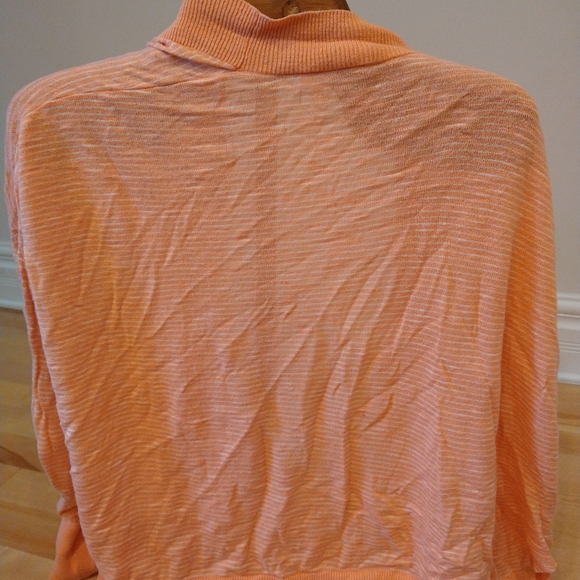 M Gap cream cycle orange and white striped 🍊 cardigan - Picture 10 of 10